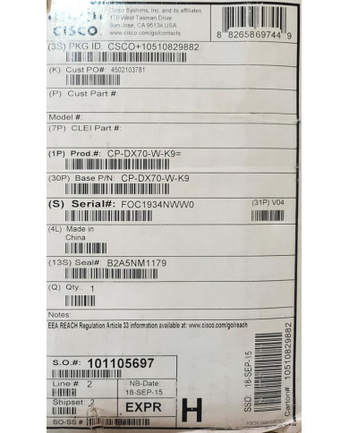 (REMATE) CP-DX70-W-K9 (REMATE) CP-DX70-W-K9