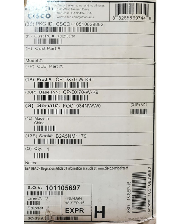 (REMATE) CP-DX70-W-K9 (Soporte dañado)