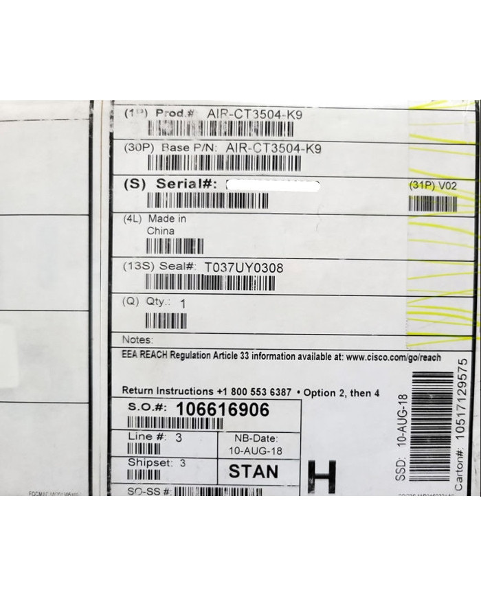 (REMATE) Cisco AIR-CT3504-K9