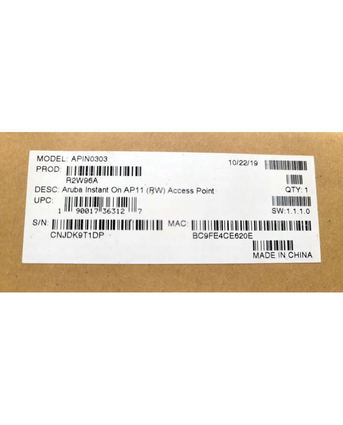 (REMATE) Aruba APIN0303 (R2W96A)