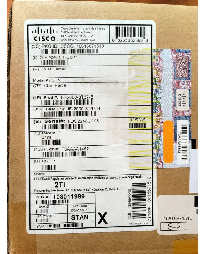 (REMATE) Cisco IE-2000-8T67-B