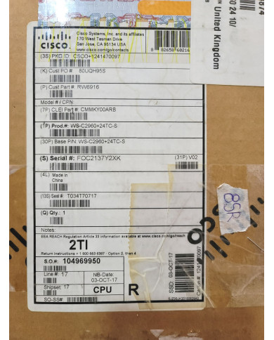 (REMATE) Cisco WS-C2960+24TC-S